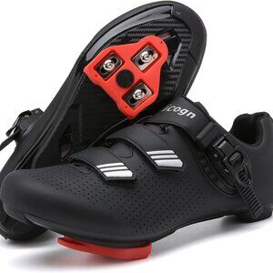 Indoor Cycling Shoes Unisex Faux Leather 10.5 Men 13 Women Look Delta Compatible